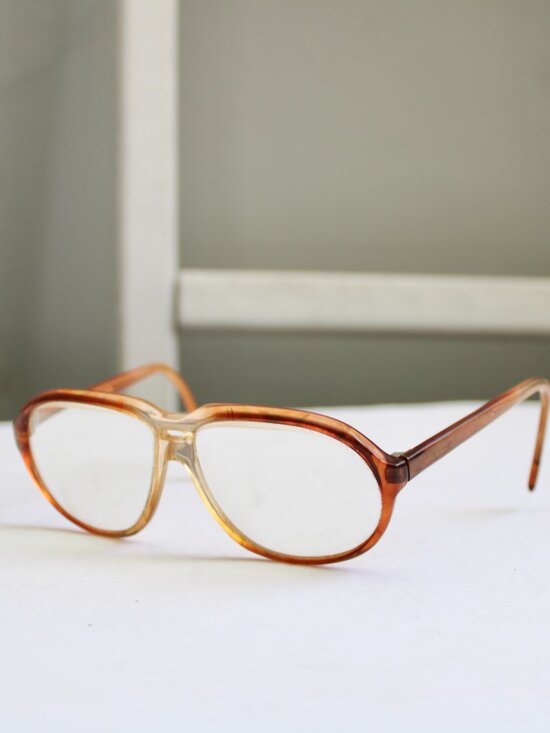 Brillen Vintage 70s 80s Auburn Aviator Eyeglasses Frames 5 1/2 - 140 Unisex main image 6